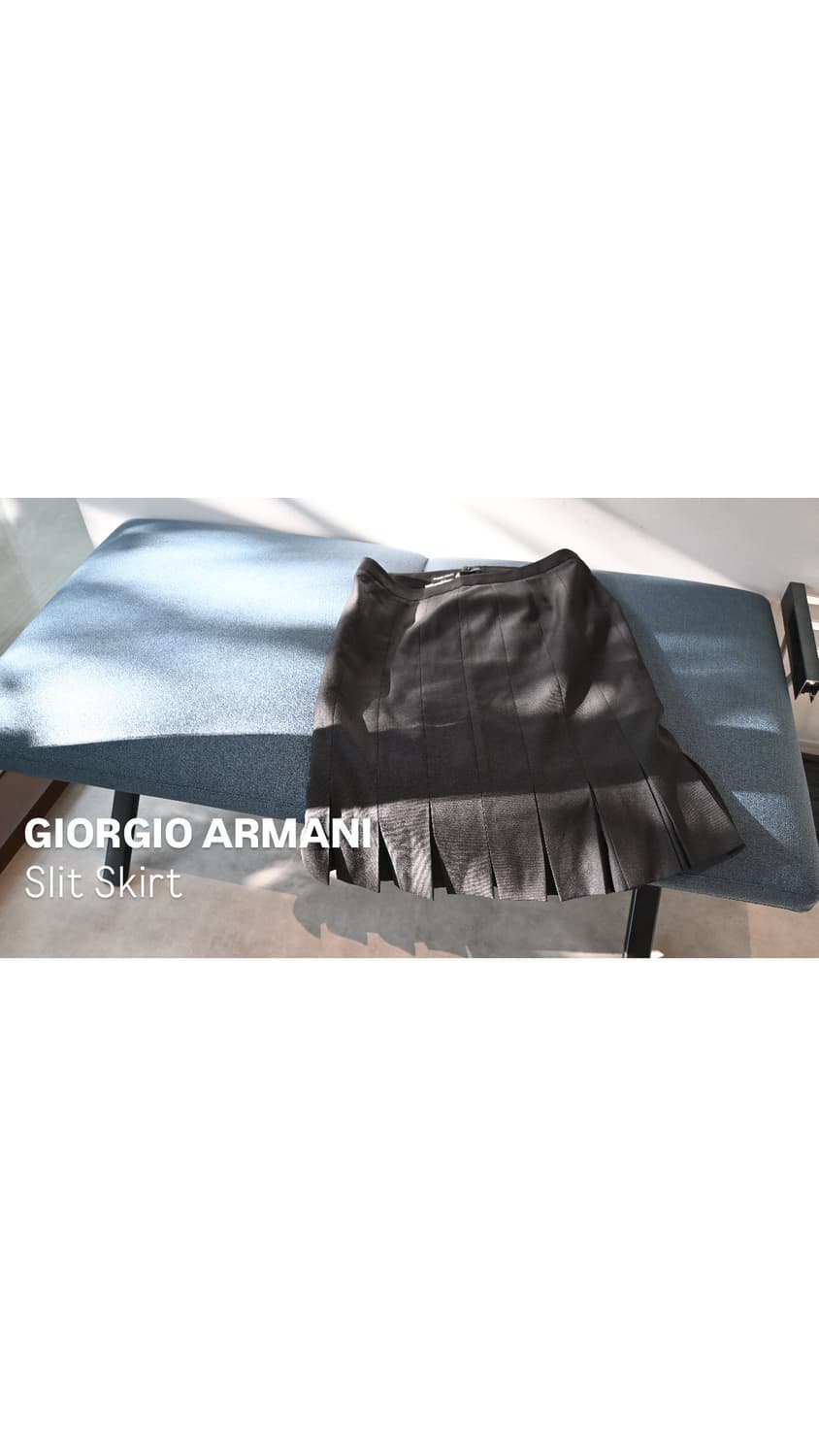 GIORGIO ARMANI Pleats Slit Skirt 상품이미지1