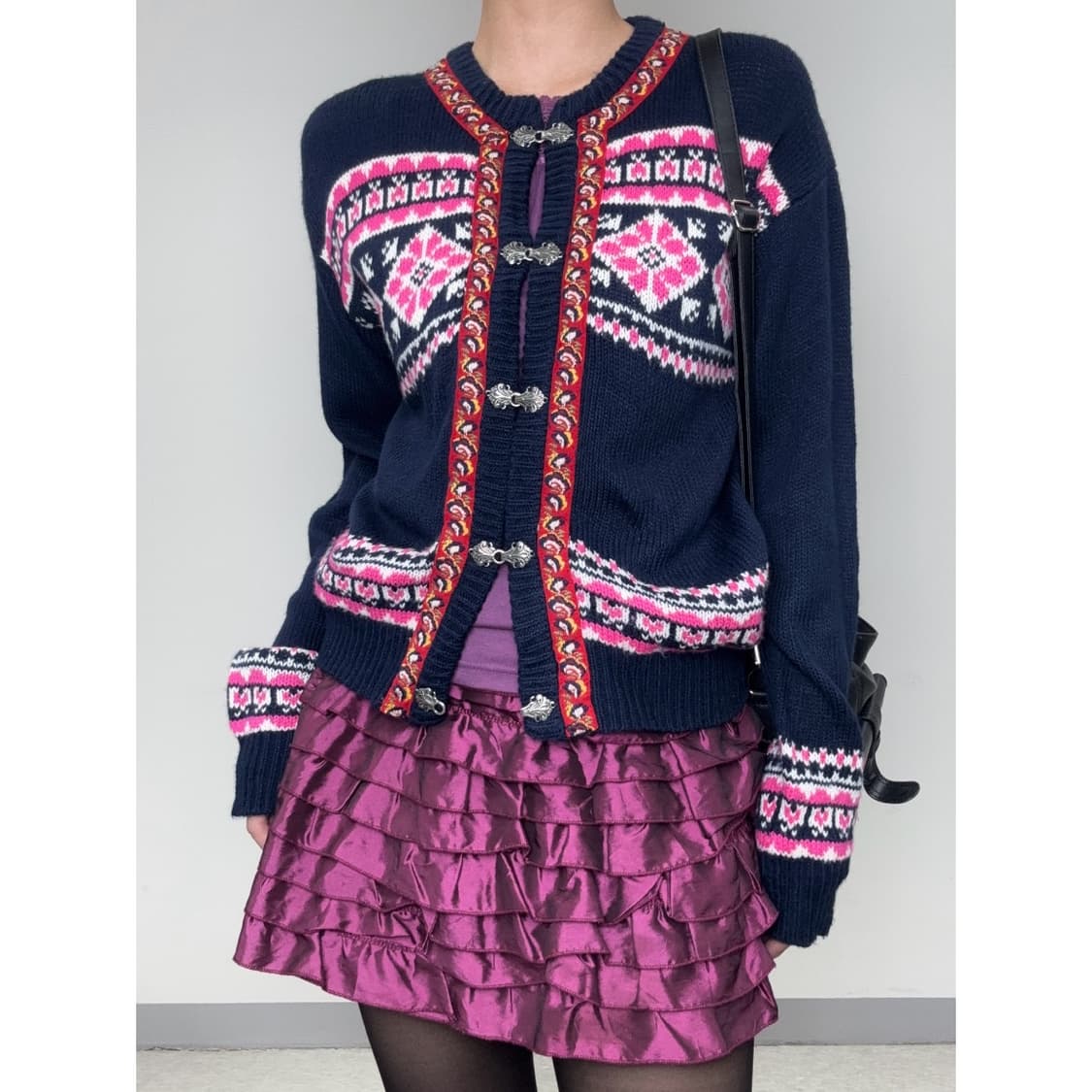 빈티지 노르딕 히피 가디건 상품이미지1