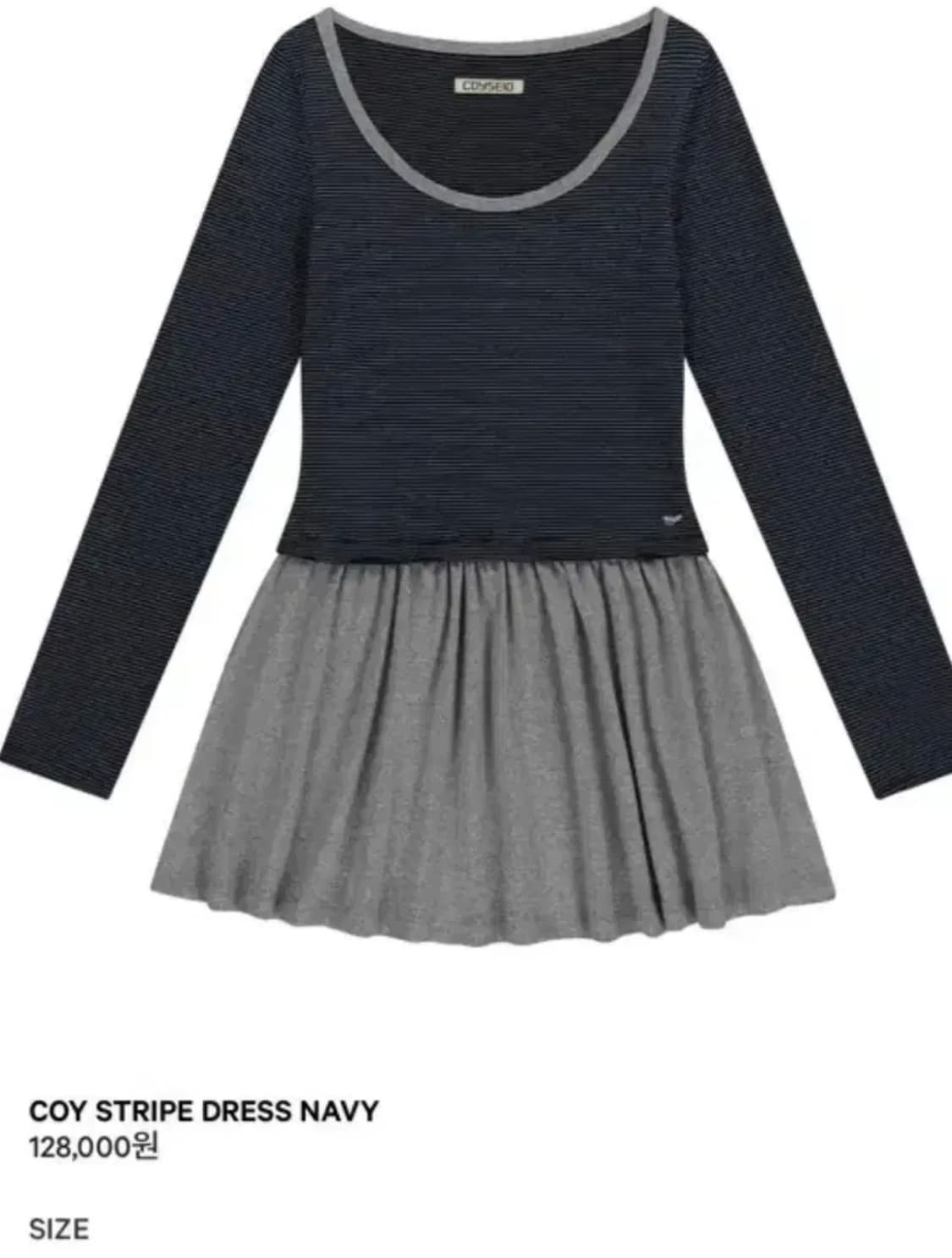 Coyseio 코이세이오 스프라이트 드레스 네이비 상품이미지1