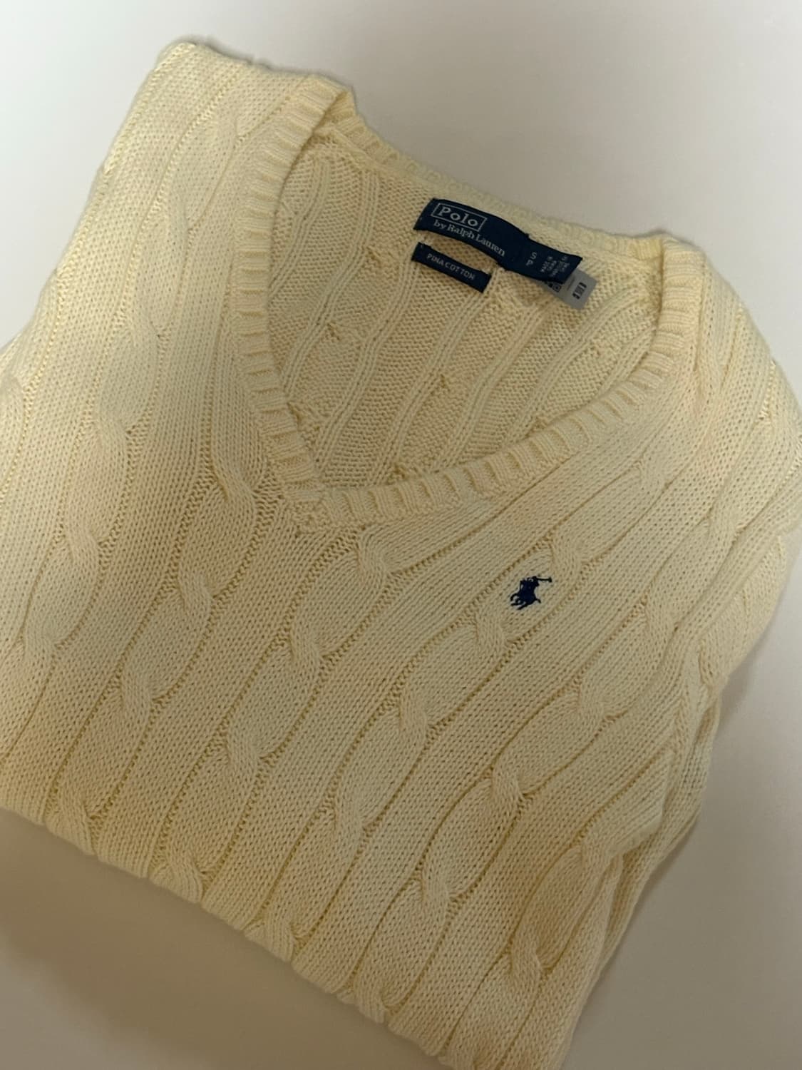 폴로 랄프로렌 케이블 니트 아이보리 S (5.5)(수수료포함) 상품이미지3