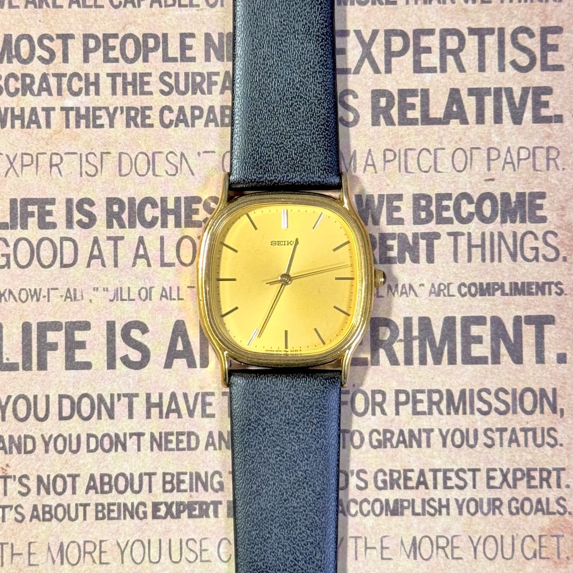 Seiko Dolce Gold Dress Watch(Tank style) 상품이미지6