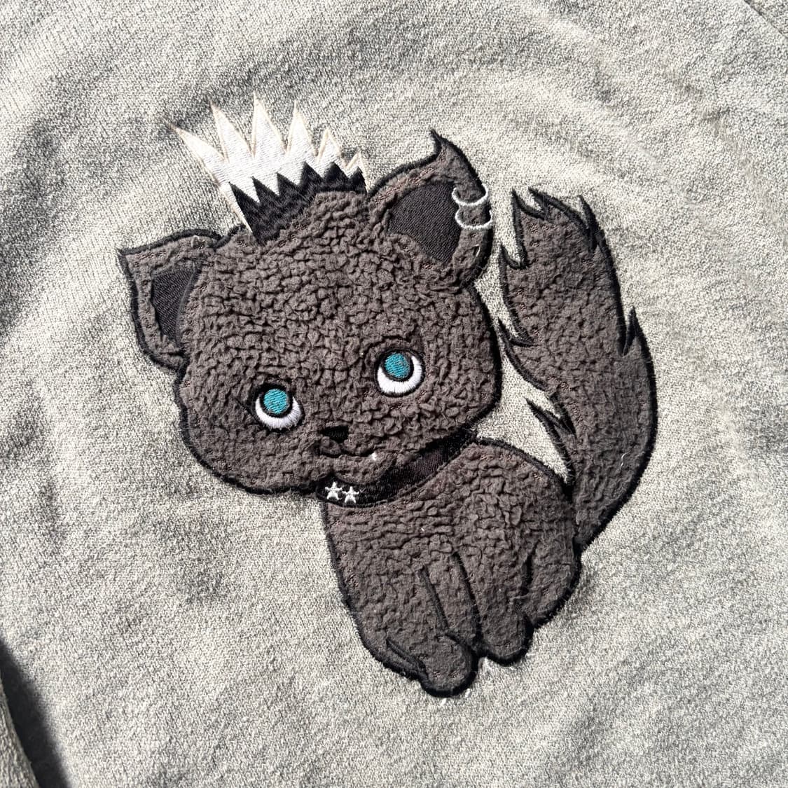 빈티지 고양이 갸루 롱 슬리브 상품이미지2