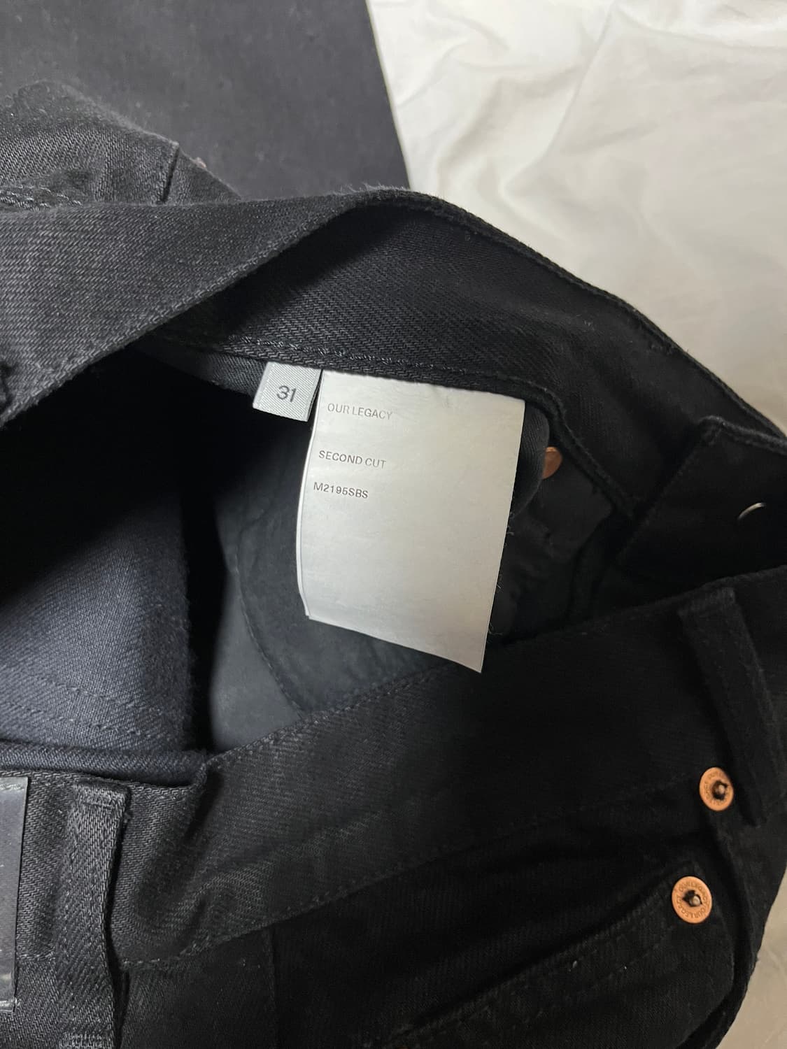 [31] 아워레가시 세컨드컷 블랙 셀비지 상품이미지8