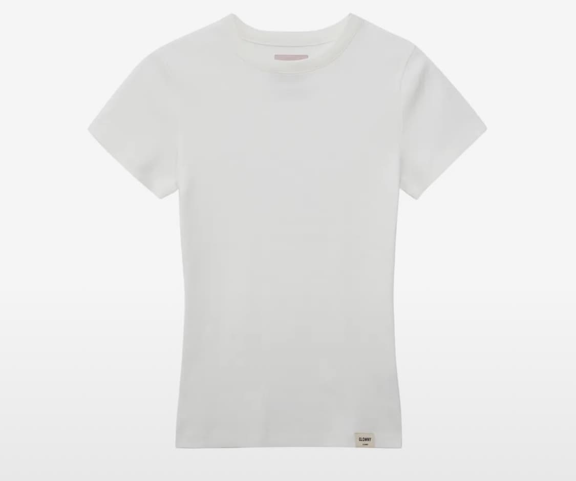 글로니 g classic fitted tee 클래식 피티드 반팔티 화이트 상품이미지1