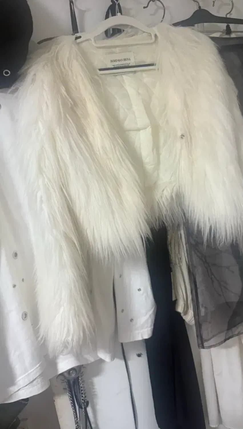 보헤미안서울 퍼자켓 화이트 (오도어 쓰리타임즈 상품이미지2