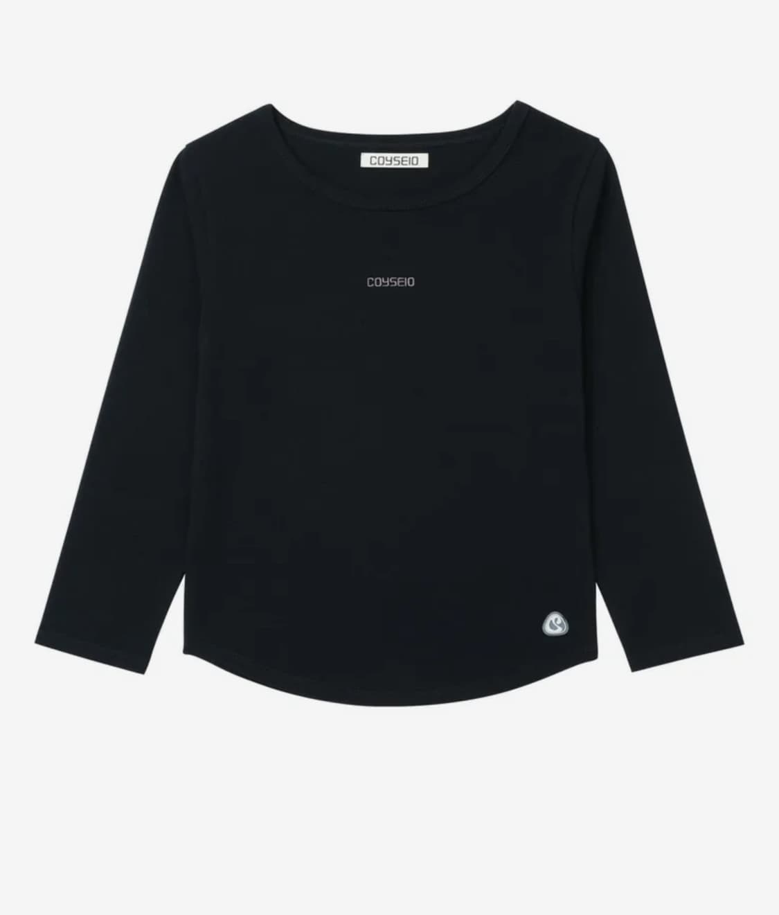 코이세이오 미니 로고 카프리 슬리브 블랙 상품이미지1