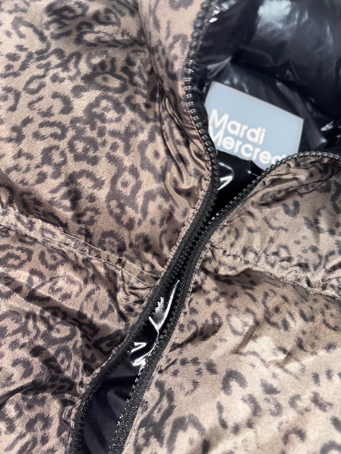 마르디메크르디 호피 리저시블 레오파드 패딩 갸루 오네갸루 상품이미지2