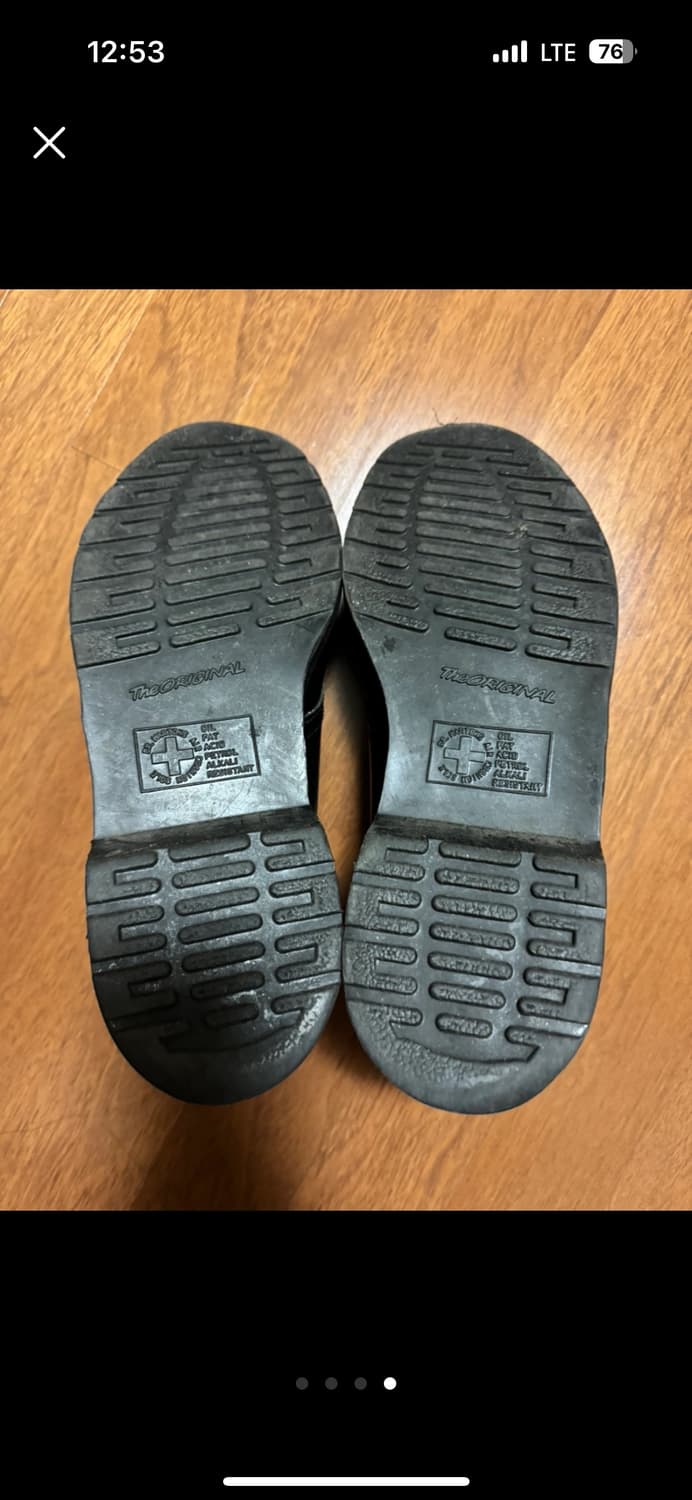 닥터마틴 블랙 모노 280 (3회실착) 상품이미지4