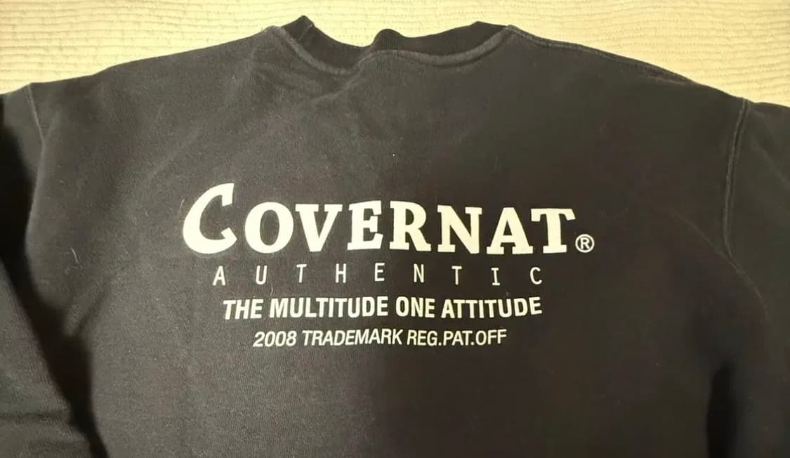 커버낫 맨투맨 스몰로고 블랙S 상품이미지3