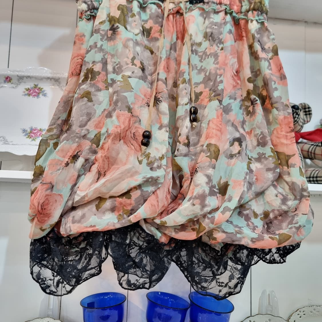 플라워 레이스 캐미솔 원피스 상품이미지3