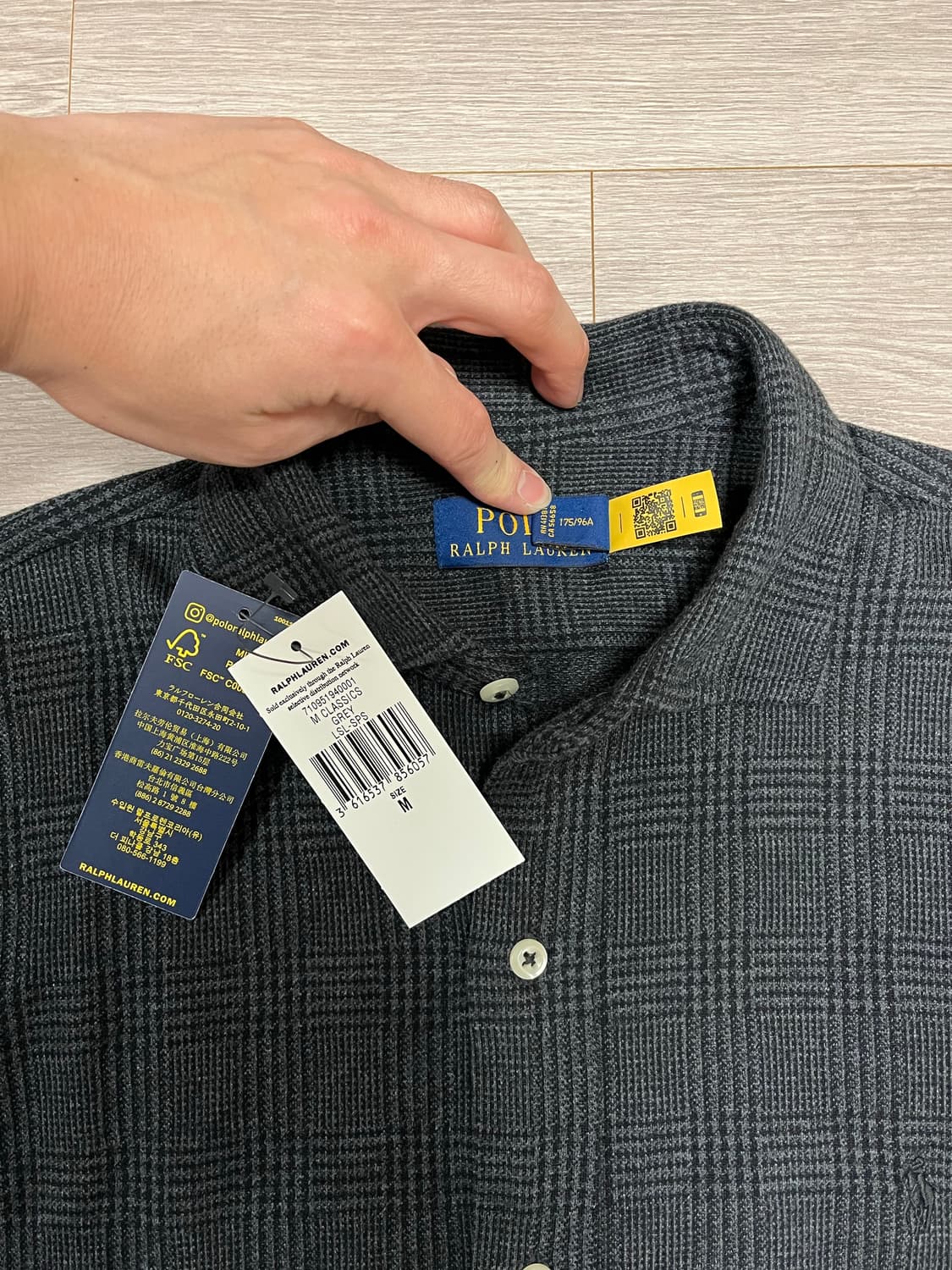 (백화점판,새상품) 폴로 랄프로렌 플란넬 체크 긴팔 셔츠 상품이미지6