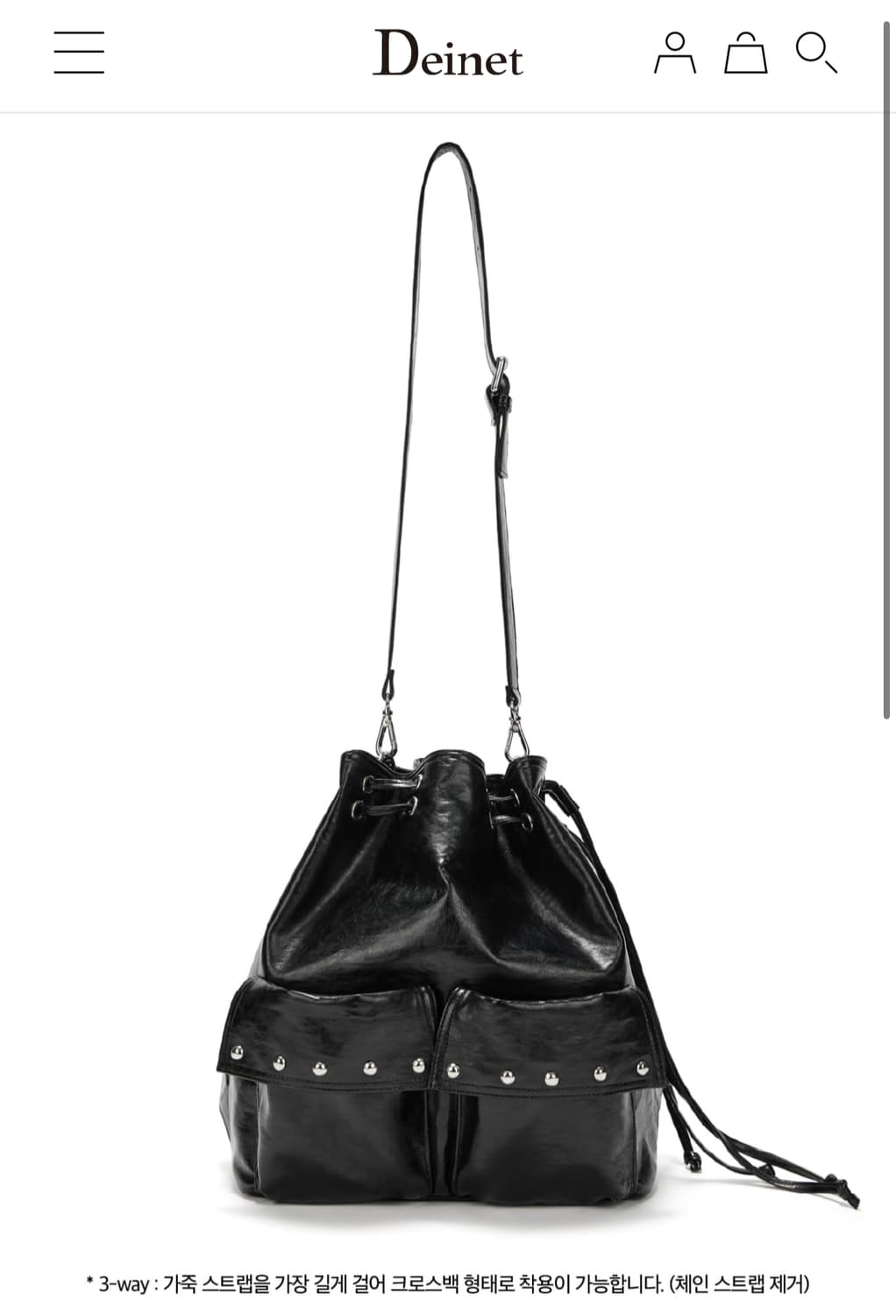 [다이닛] 5-WAY STUD POCKET MULTI BAG 상품이미지6