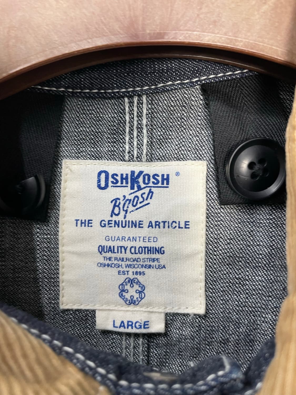 오시코시 재팬 데님 스티치 워크초어 자켓 H1385 상품이미지5