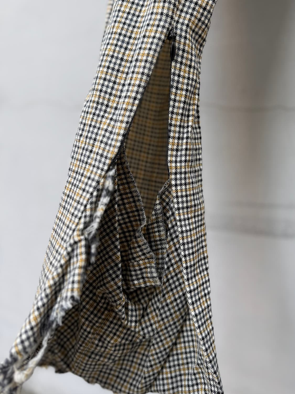 irene 체크 사이드 슬릿 트라우저 상품이미지4