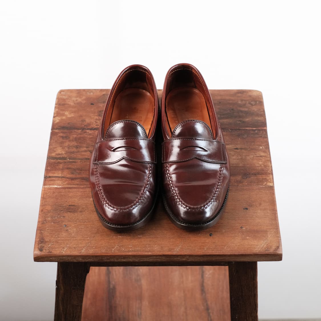 알든 986 9D사이즈 버건디 코도반 페니로퍼 상품이미지5