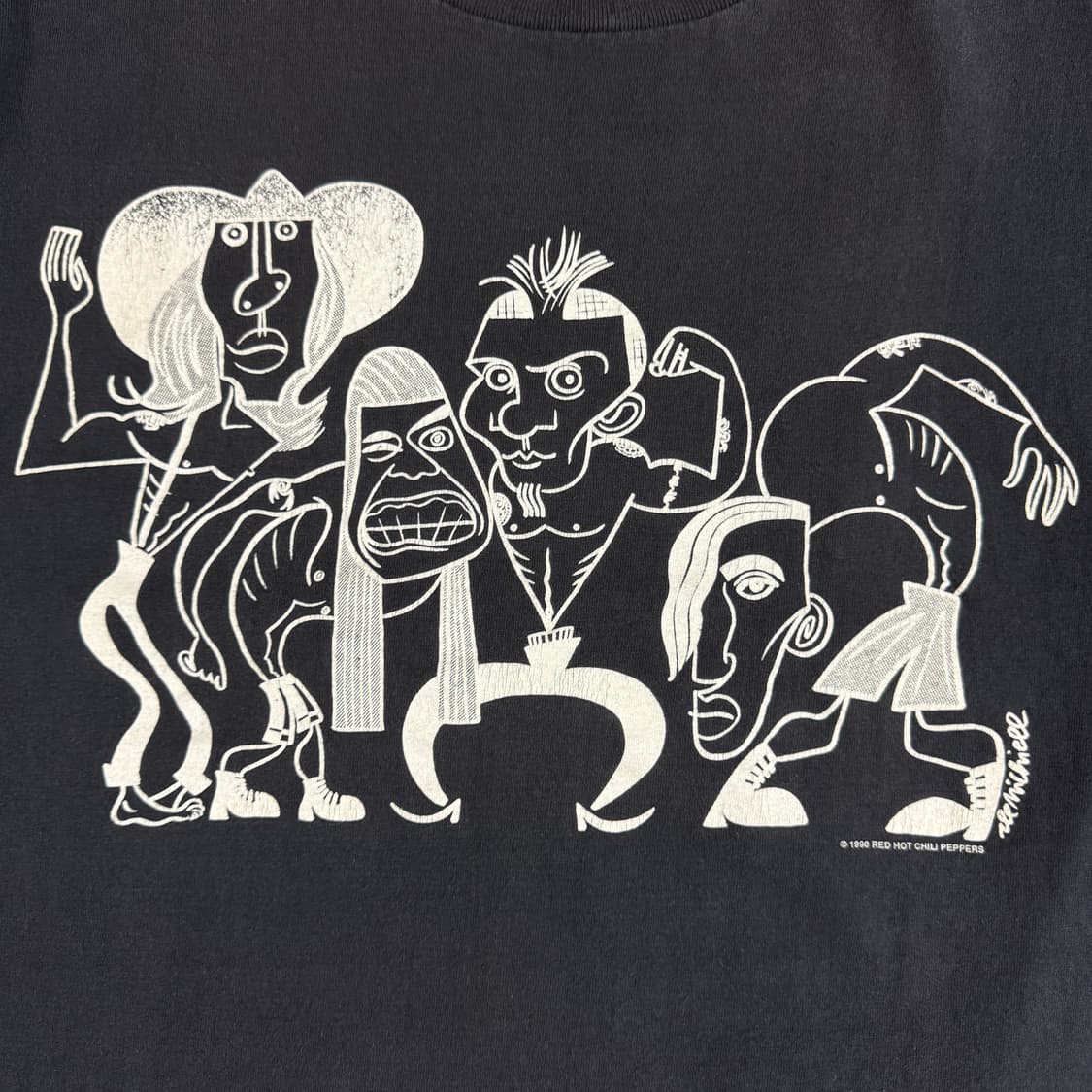 빈티지 90s RHCP 레드핫칠리페퍼스 피카소 티셔츠 상품이미지3