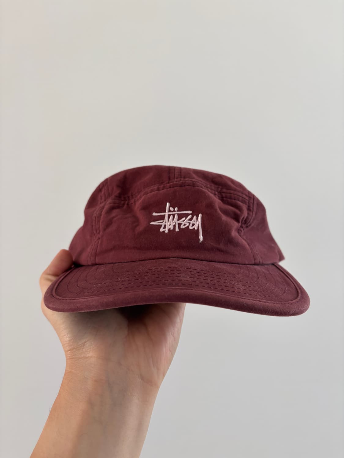 stussy 스투시 헌팅 캠프캡 와인 컬러 상품이미지2