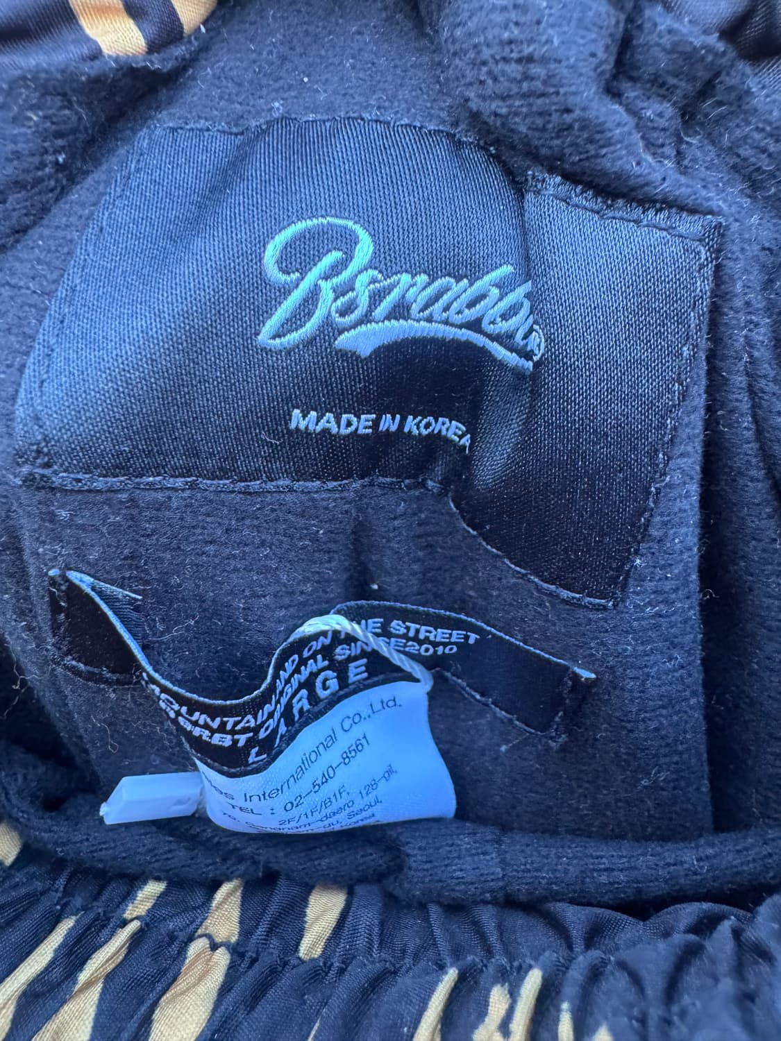 비에스래빗 레오파드 패턴 벨벳 스노우보드복 팬츠 L 상품이미지5