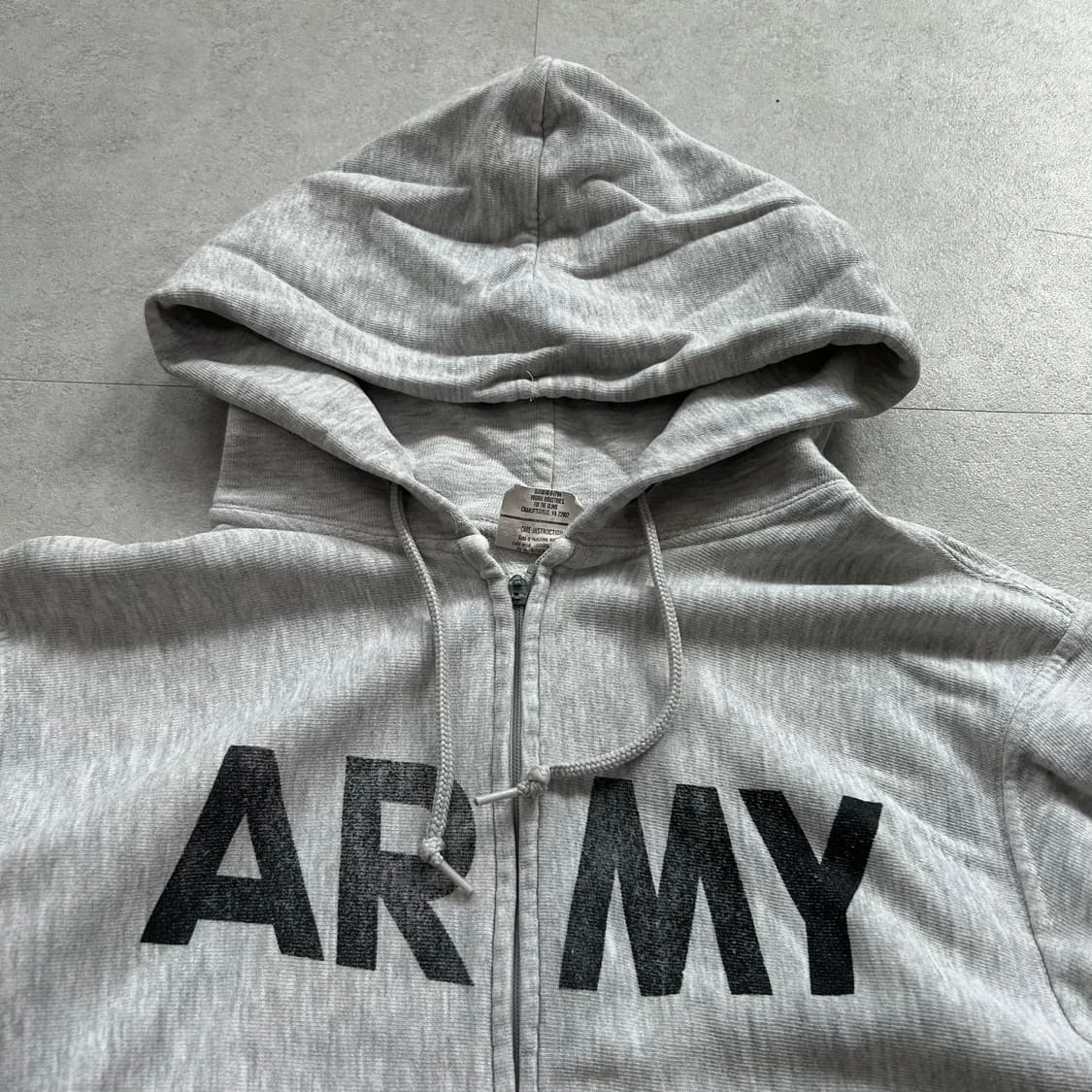 90s USA U.S. ARMY 빈티지 후드집업 M 상품이미지2