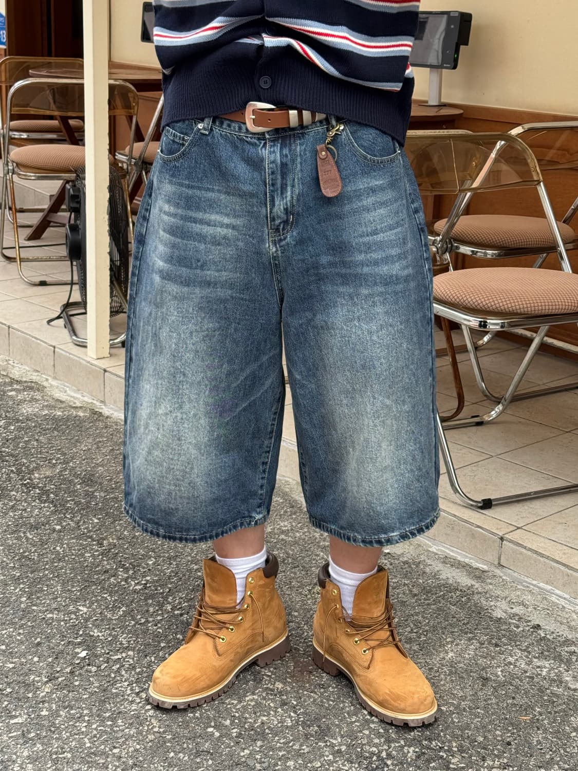 데님 워싱 버뮤다팬츠(택포가격) 상품이미지8