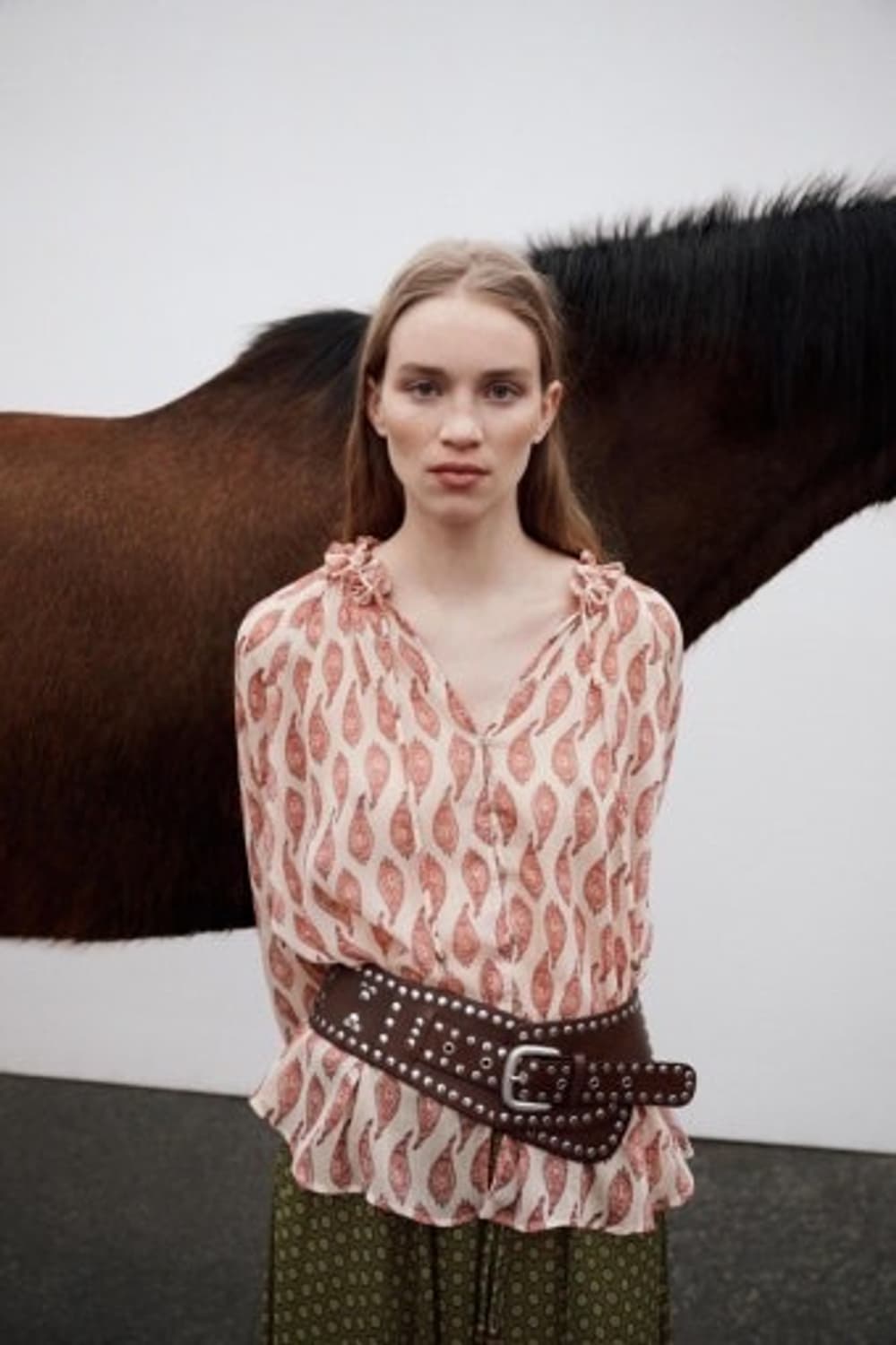 ZARA 스터트 벨트(레드) 상품이미지3