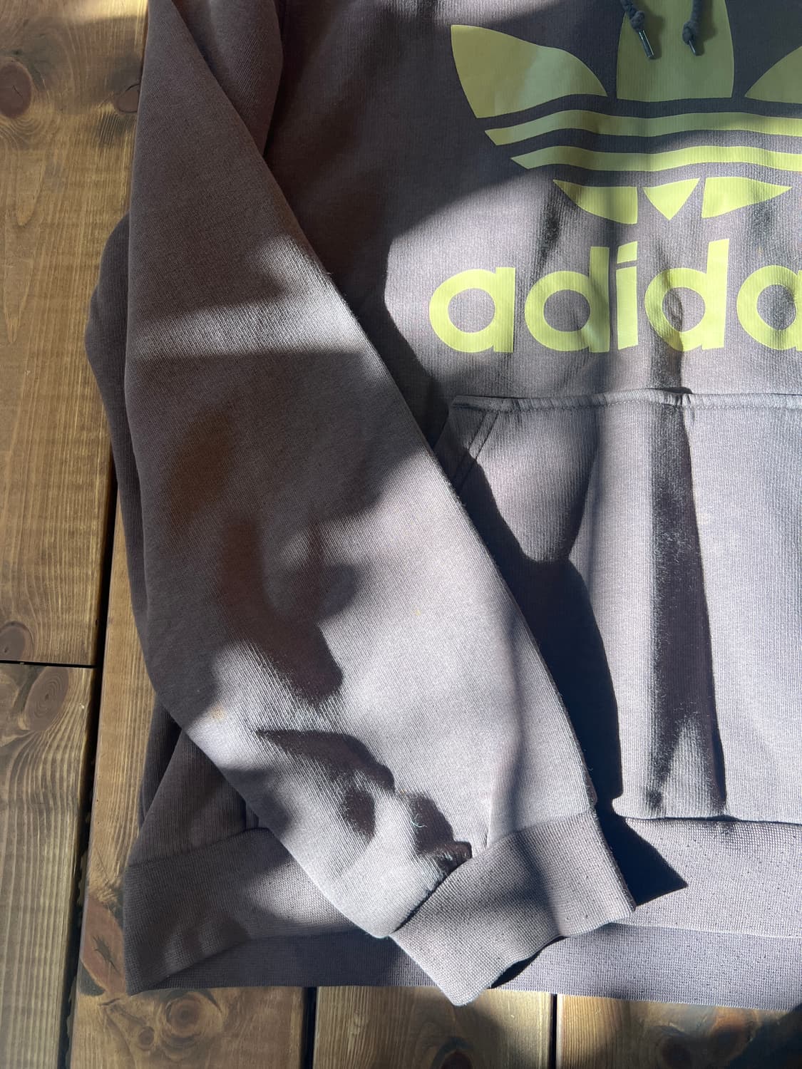 아디다스 빅로고 브라운 후드티 상품이미지8