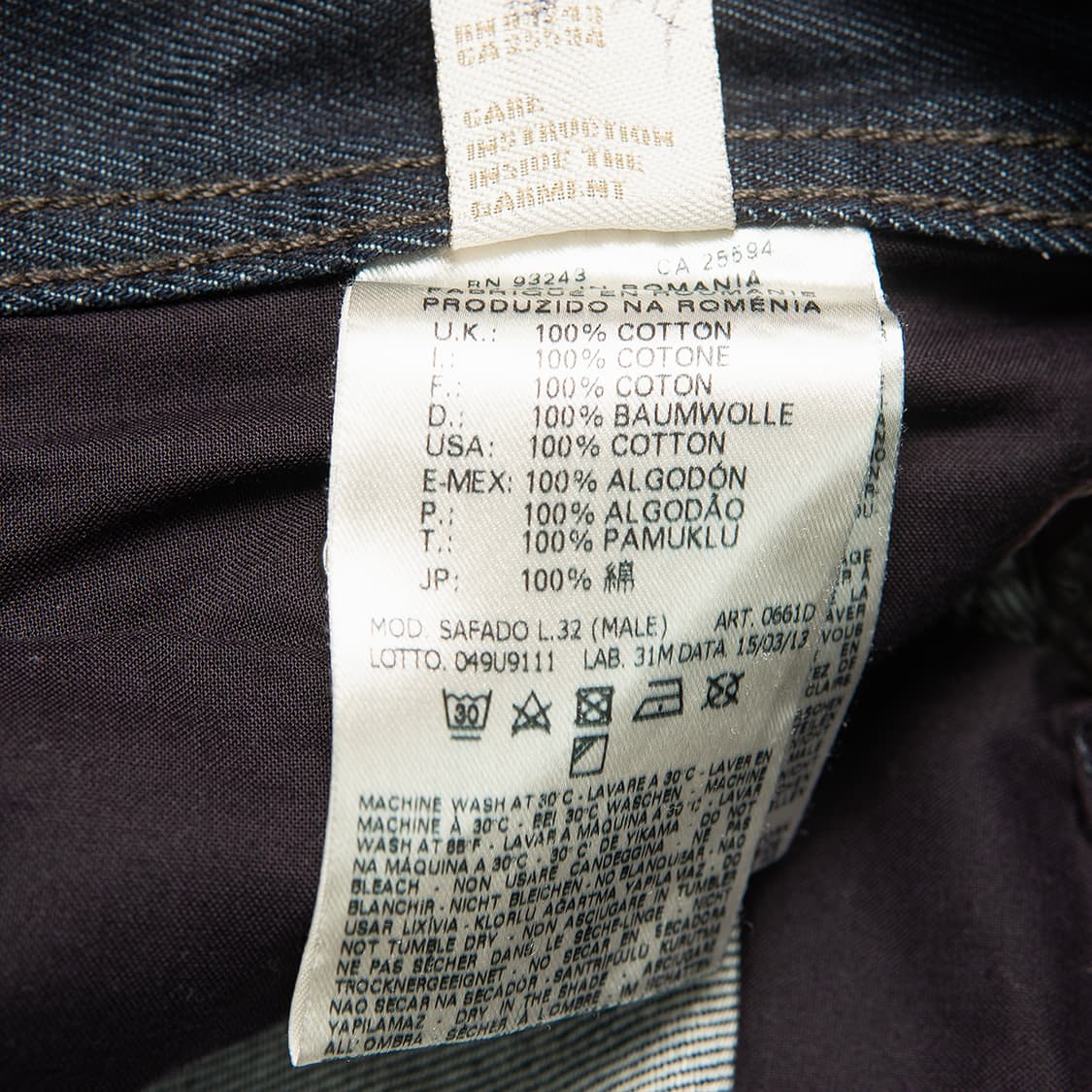 [31] 디젤 사파도 SAFADO 0661D 데님팬츠 다크 인디고  상품이미지10