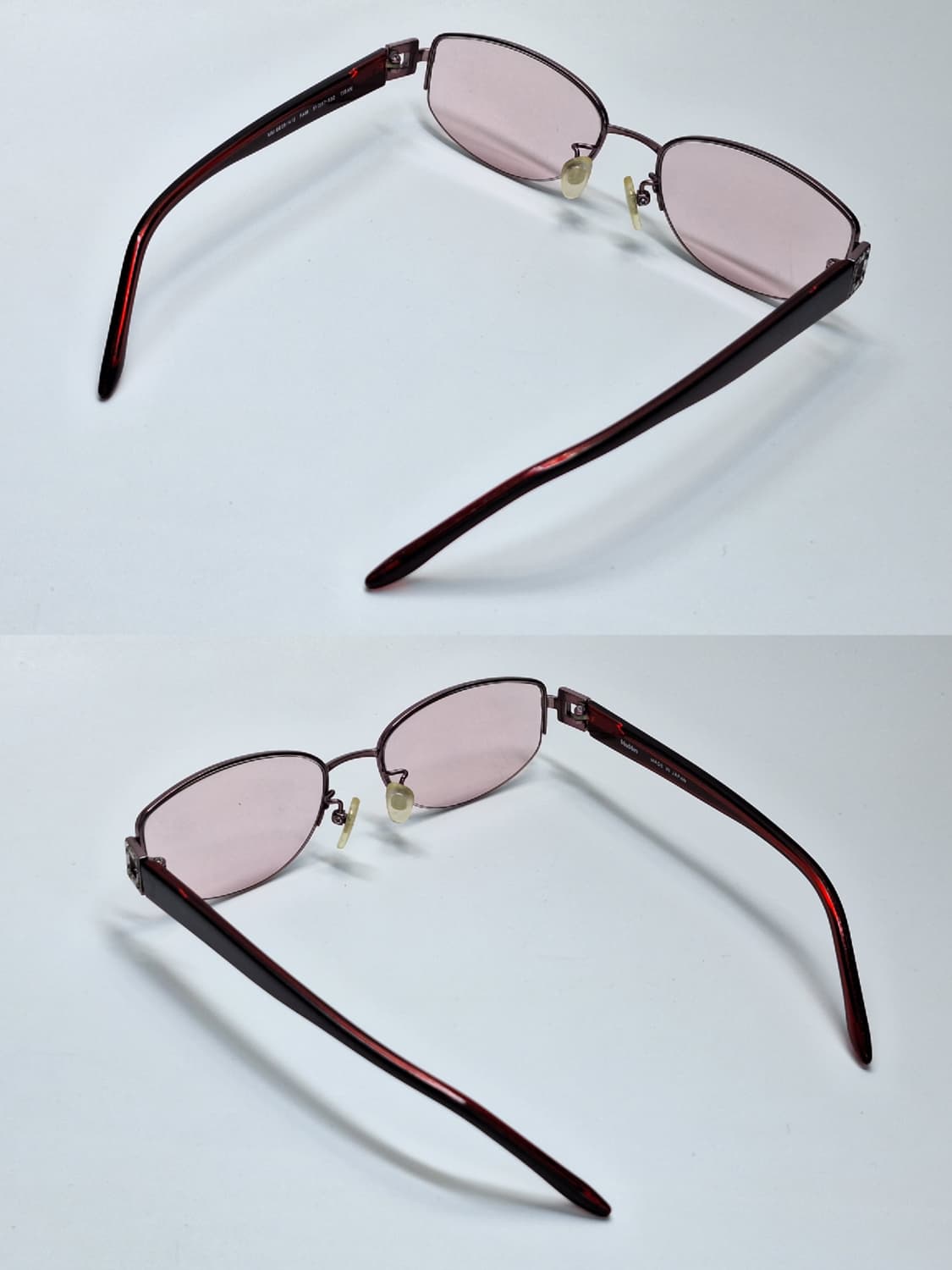 막스마라 MAX MARA mm 8628 티타늄 반무테 안경테 일본 제조  상품이미지8