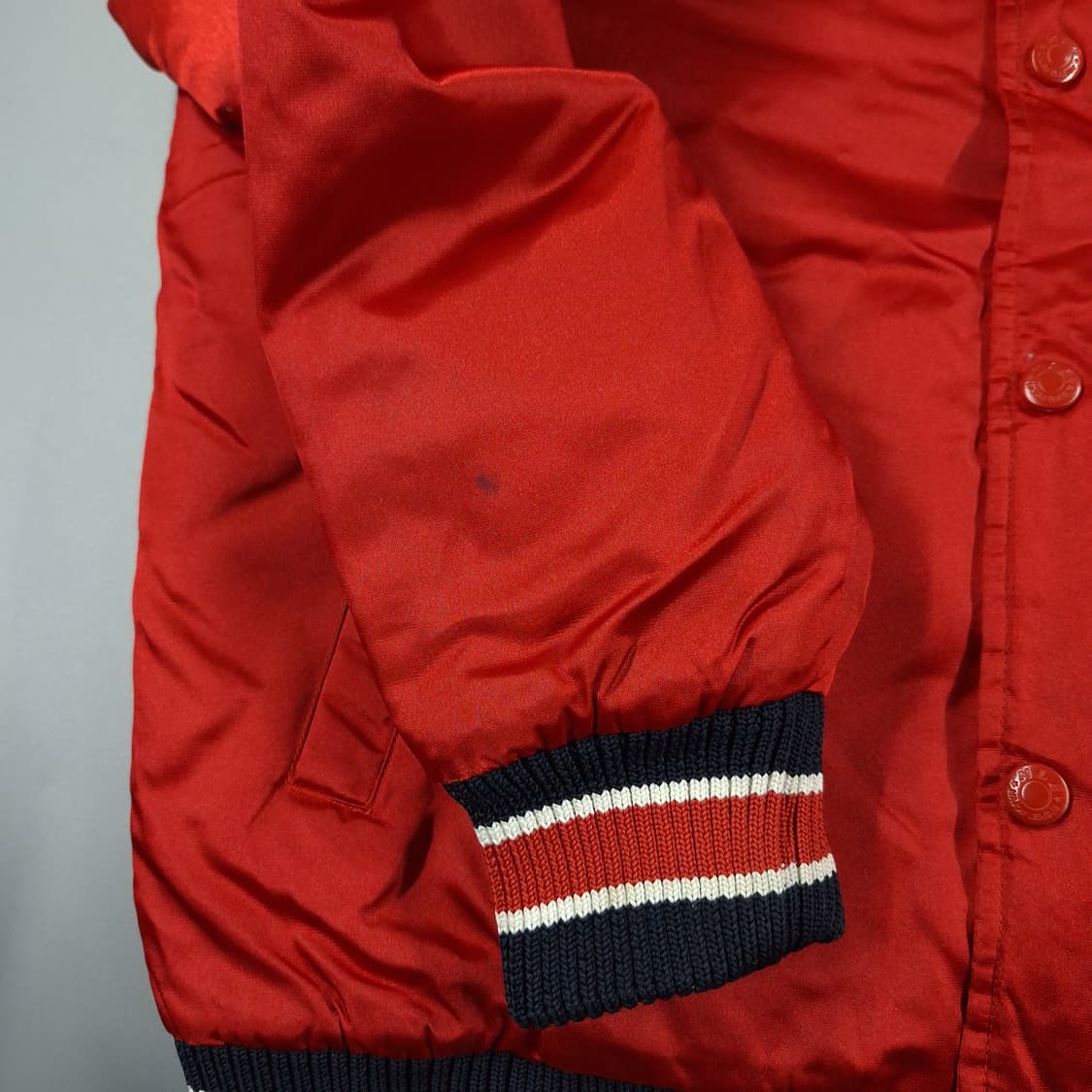 MLB 엠엘비 00s 레드 네이비 배색 보스턴 레드삭스 바시티자켓 상품이미지8