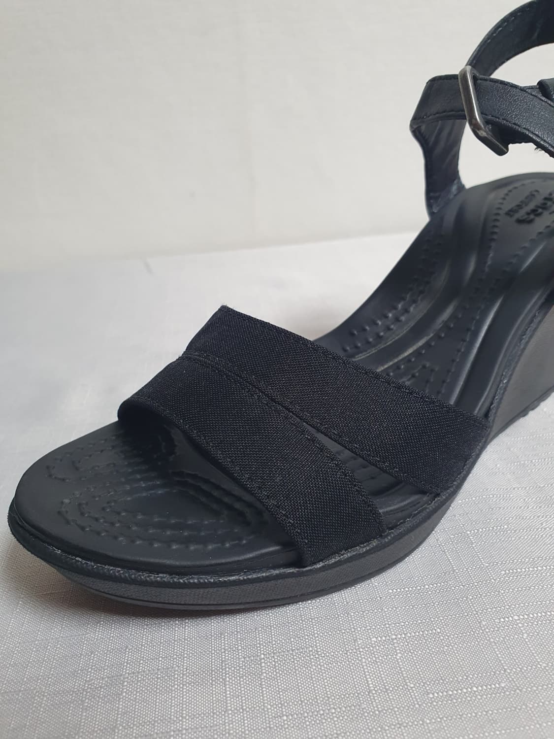 230mm 크록스 레이2 웨지힐샌들 블랙 W6 상품이미지8