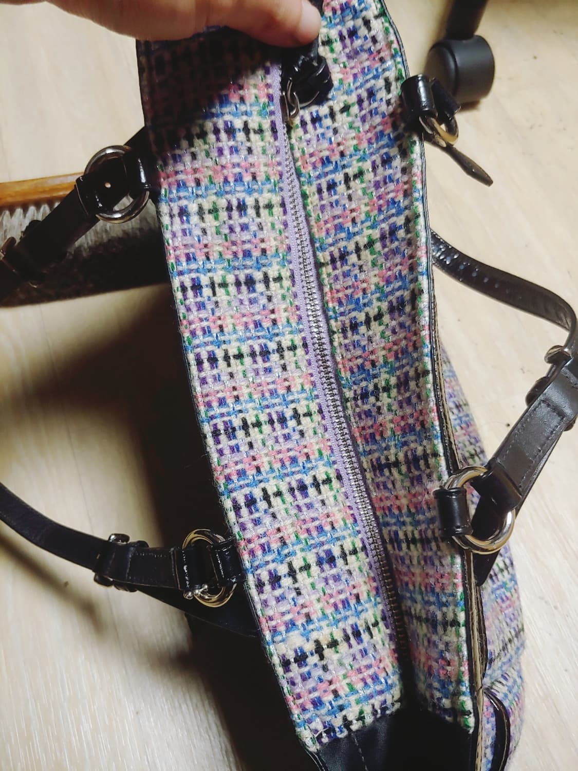 코치 트위드백 멀티컬러 m 상품이미지4