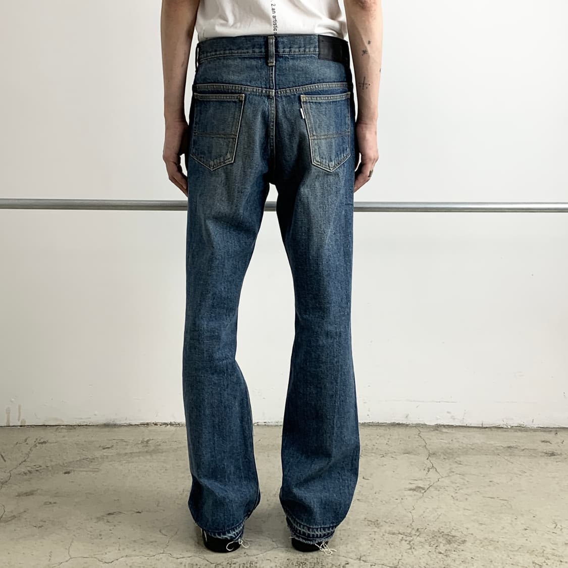 지에다 웨스턴 부츠컷 데님 팬츠 상품이미지9