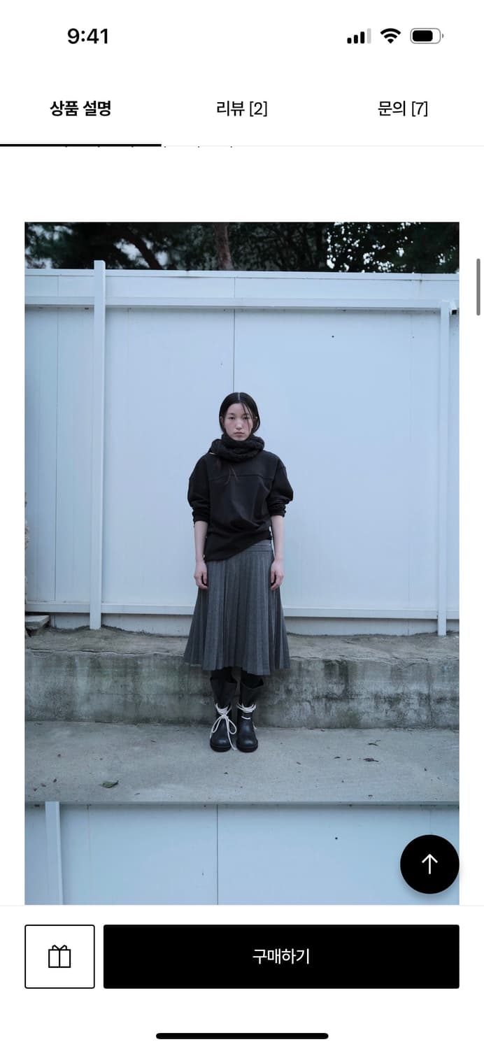 잡화룸 레이스업 미들 부츠 상품이미지6