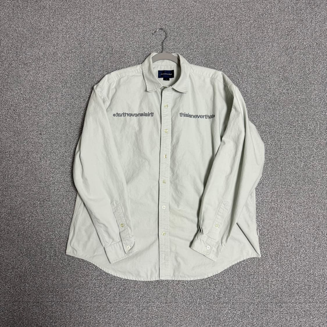 디스이즈네버댓 긴팔 셔츠 레터링 남방 L 오버핏 상품이미지1