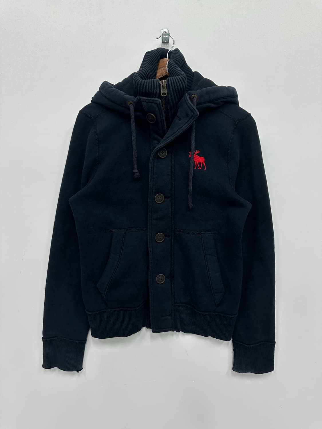 아베크롬비 네이비 버튼 후드집업  상품이미지1