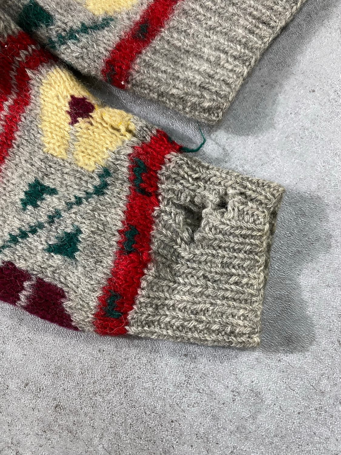 [M] 90s DEANS 셔틀랜드 울 에스닉 패턴 니트 상품이미지4