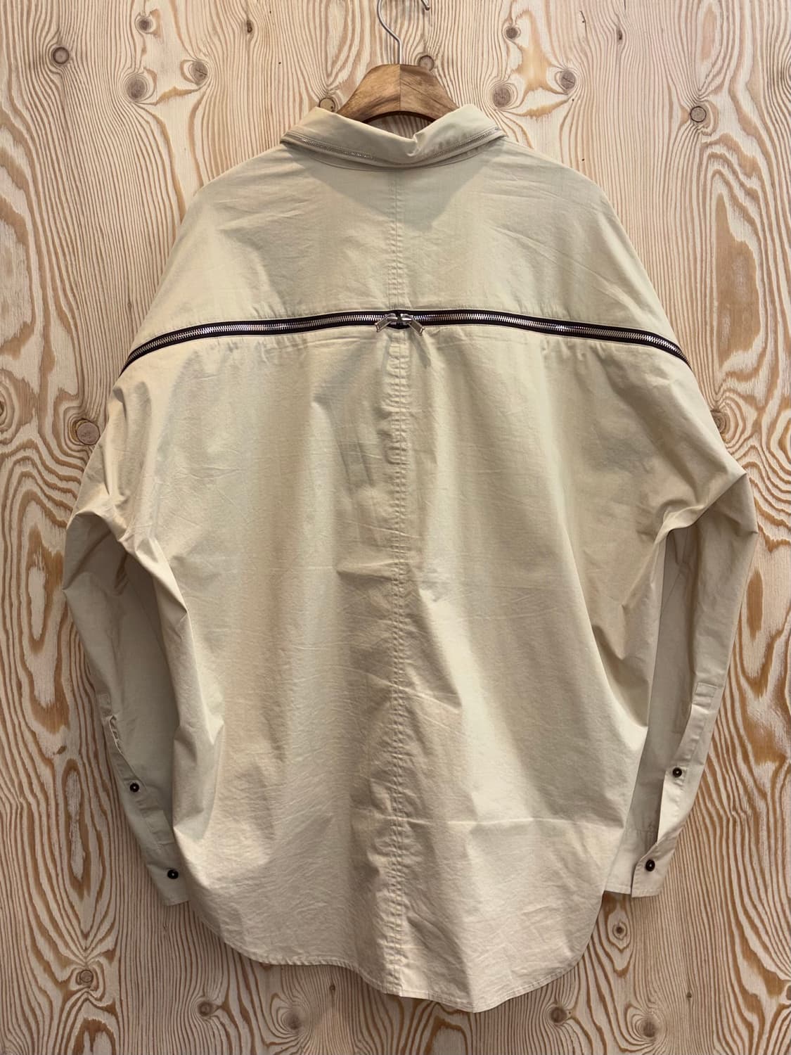 시스템 옴므 베이지 오버핏 셔츠 상품이미지3