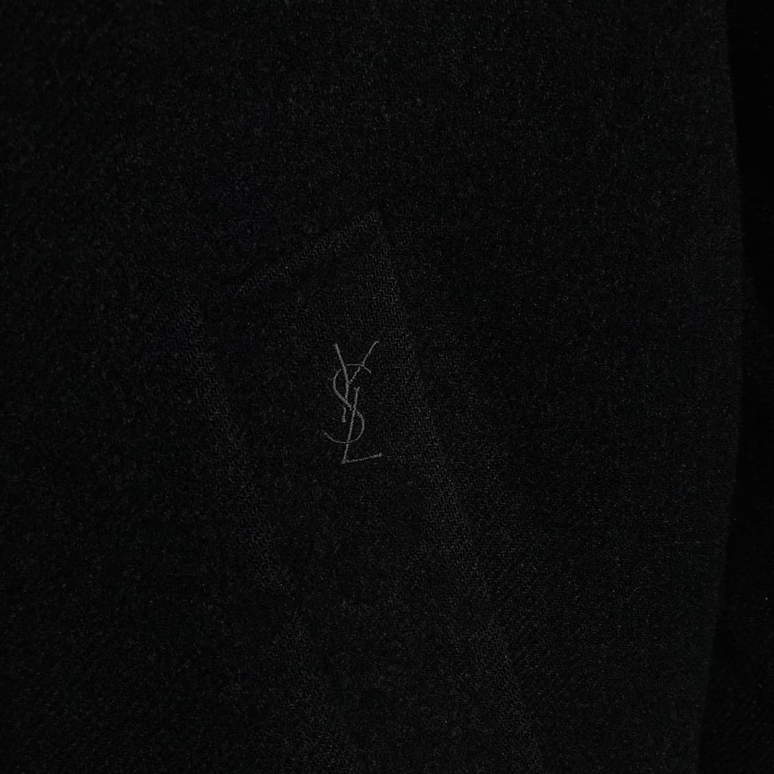 입생로랑 자수로고 하프롱 코트 상품이미지5