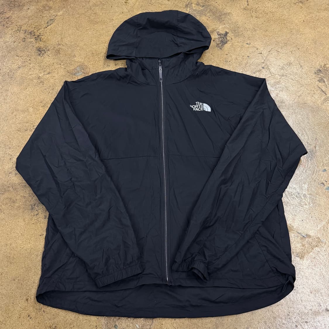 [정품/M] 노스페이스 블랙 후드 바람막이 자켓 b17 상품이미지2