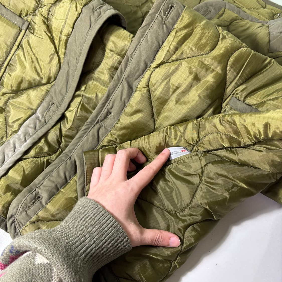 OS 3M신슐레이터 카키 깔깔이 라이너 상품이미지2