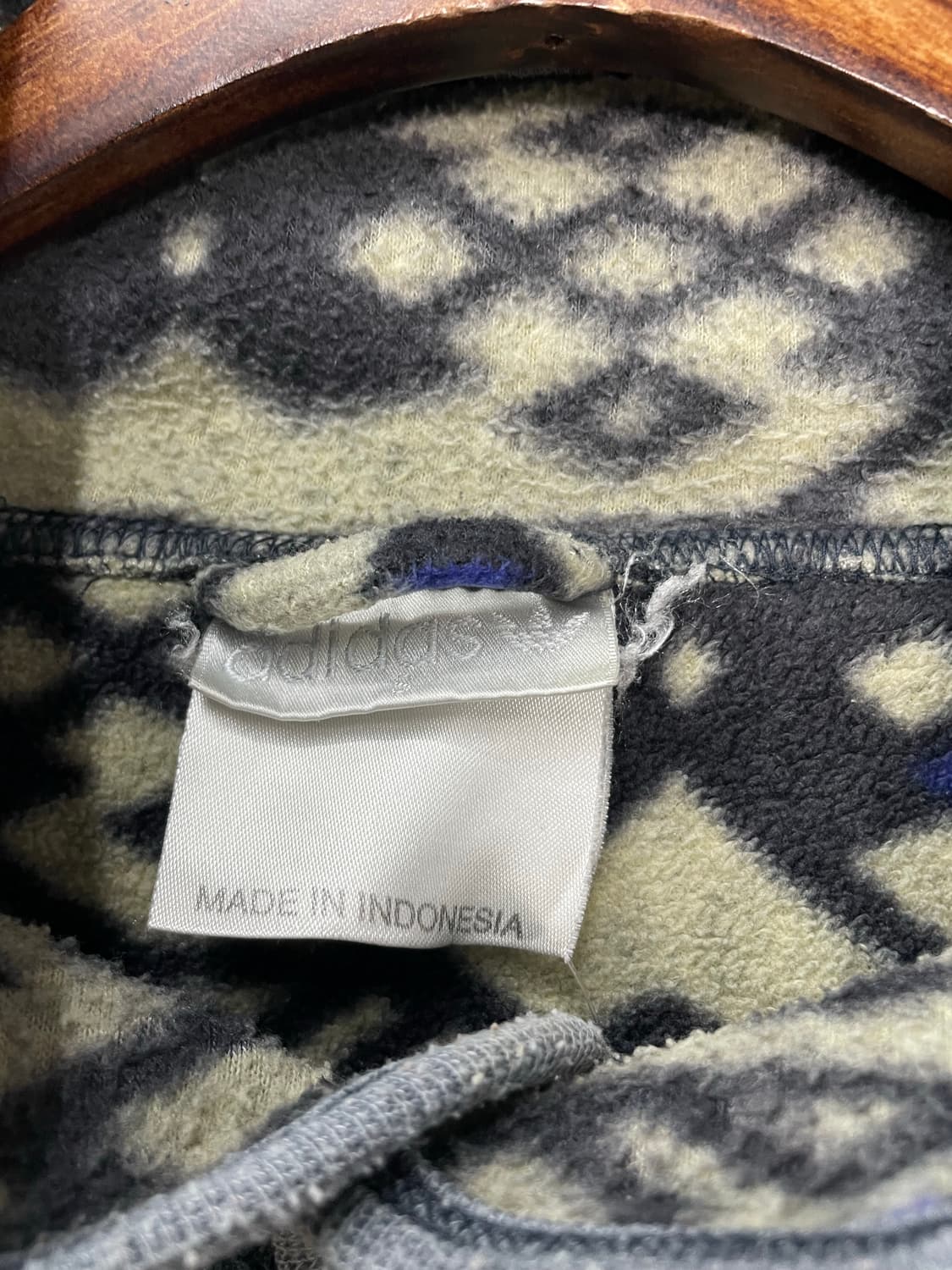 아디다스 에스닉 나바호 아즈텍 패턴 스냅 버튼 풀오버 플리스 H1567 상품이미지5