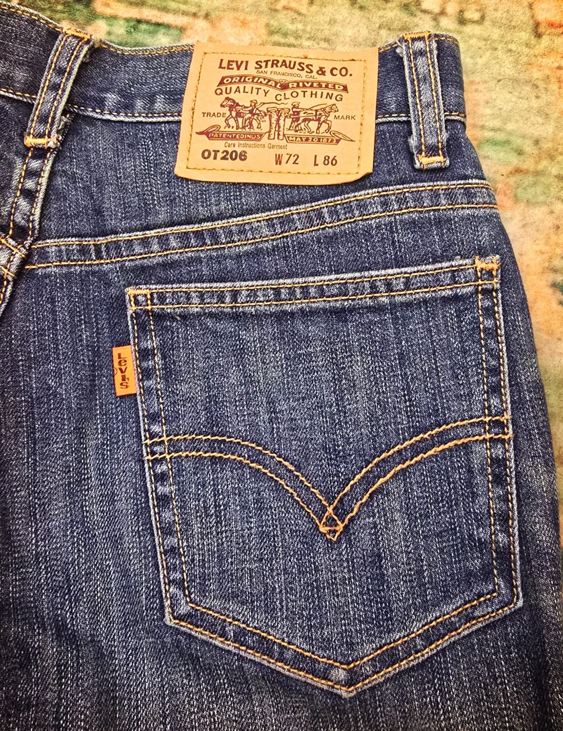 리바이스60s(Levi's)OT206 오렌지 탭 데님 팬츠 상품이미지5