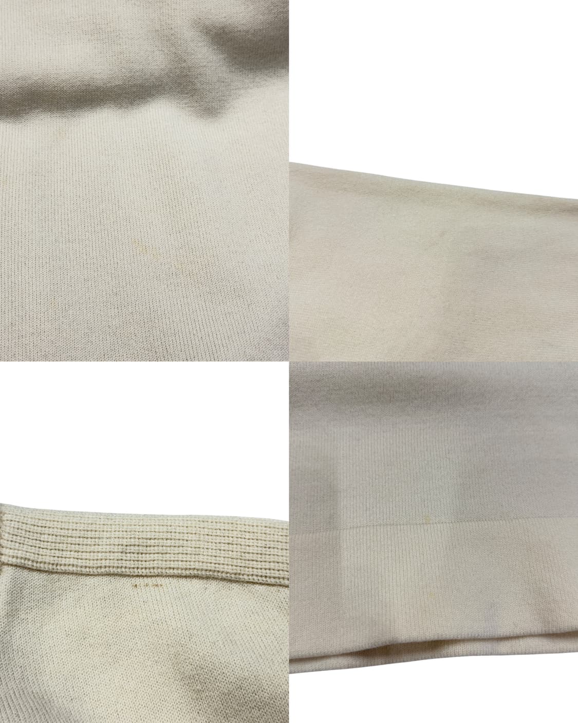 스톤아일랜드 와펜 패치 니트 맨투맨 아이보리 2XL 상품이미지6