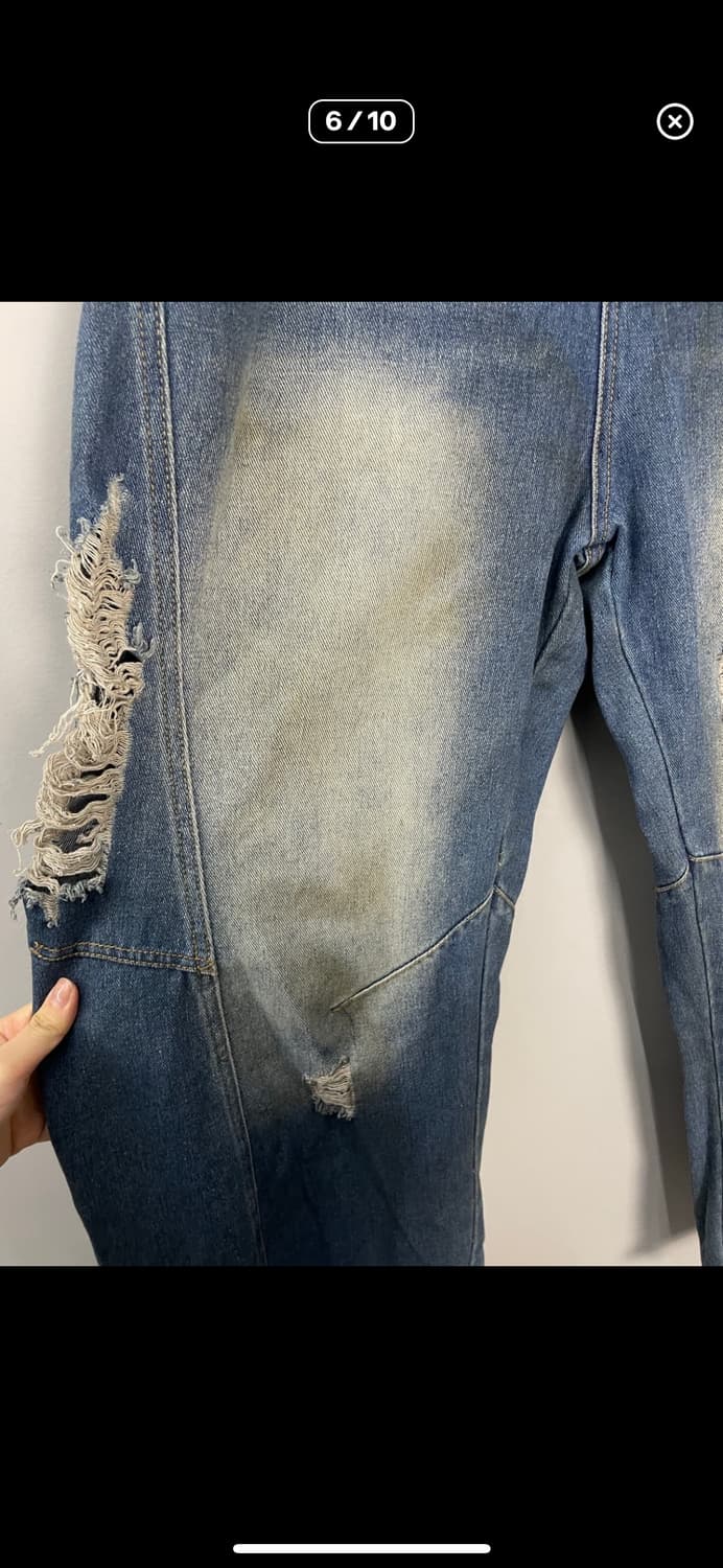 빈티지 데미지 워싱 데님 팬츠 A3465 상품이미지5