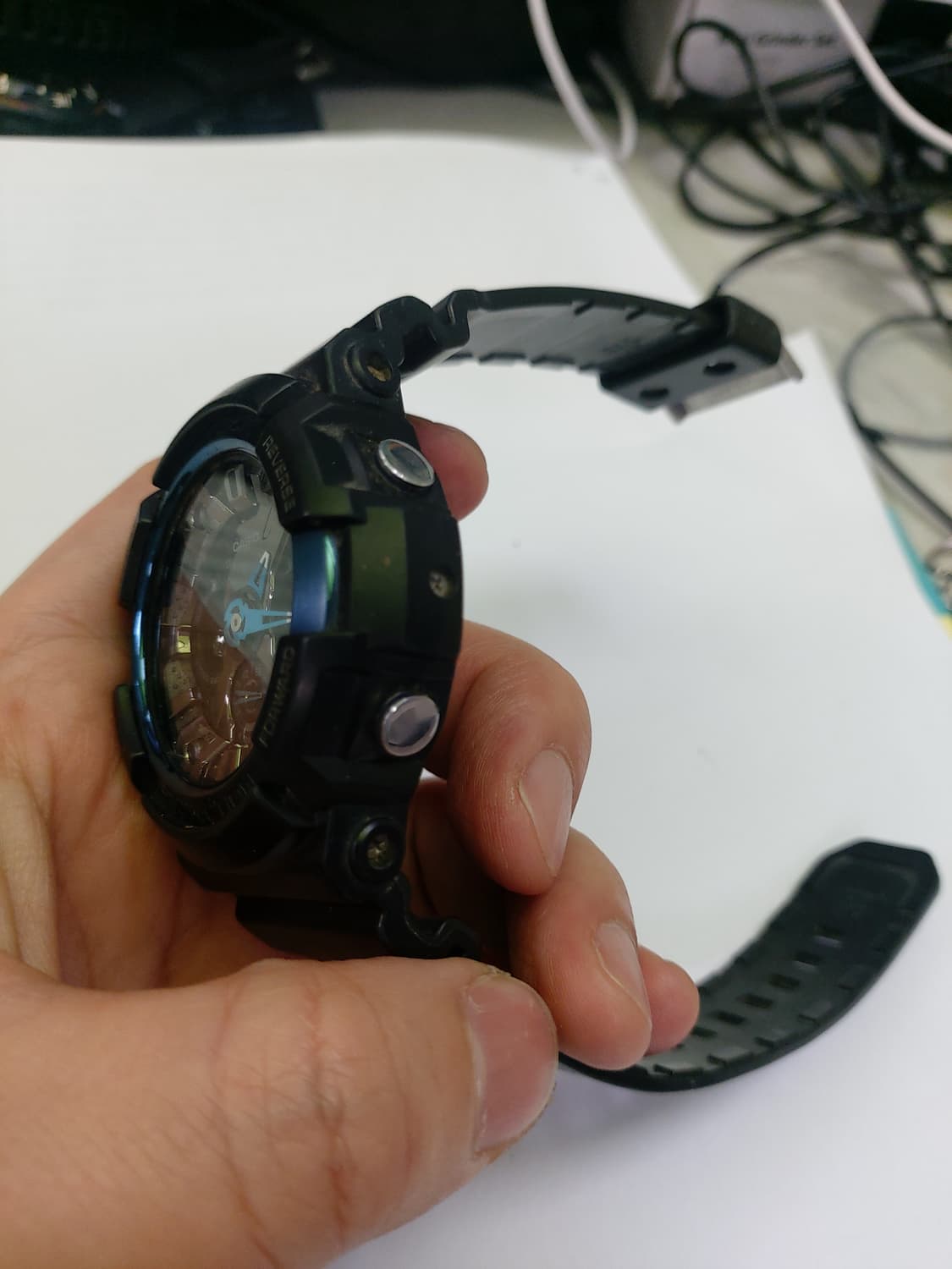 카시오 지샥 블랙 손목시계 상품이미지2