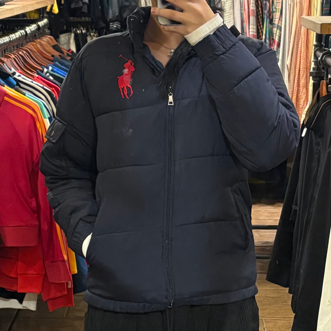 [HI] VTG Polo 경량패딩 네이비 상품이미지2