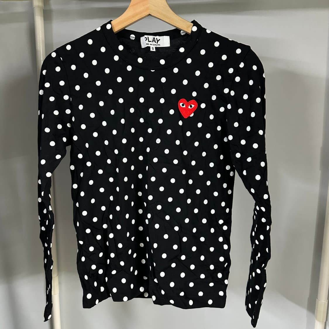 꼼데가르송 폴카 닷 티셔츠 상품이미지1