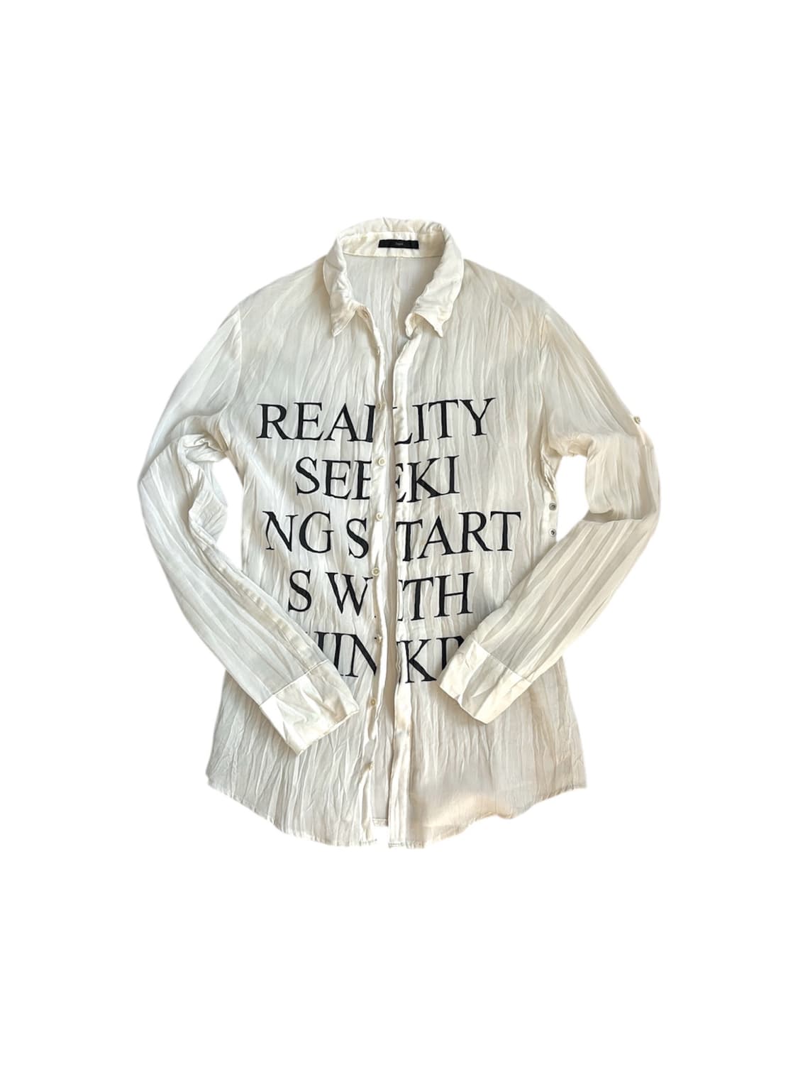 Wrinkle Letter Shirts 상품이미지1