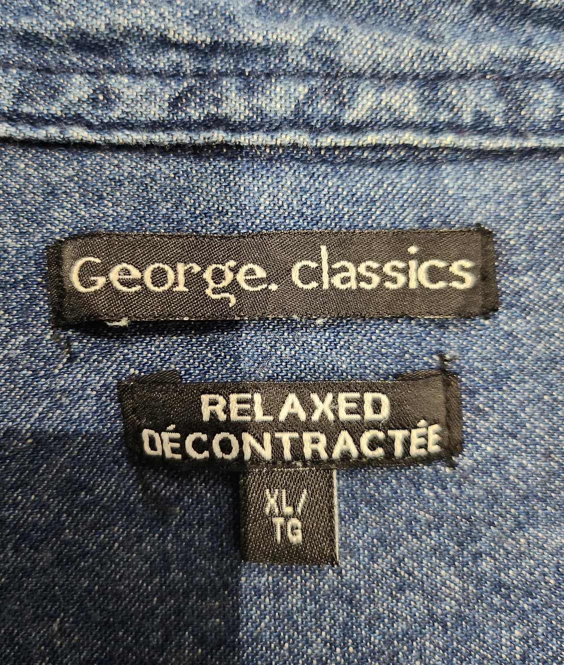 George Classics 진청 데님 셔츠 XL 상품이미지3