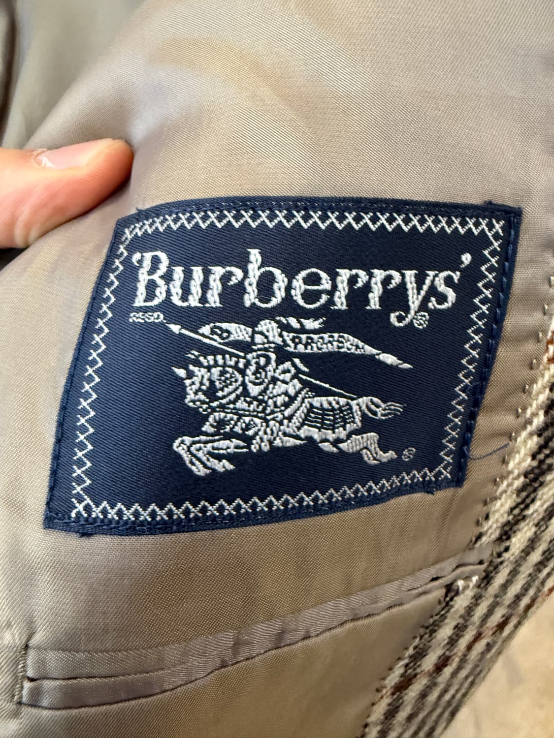 버버리 런던 빈티지 체크 자켓 상품이미지4